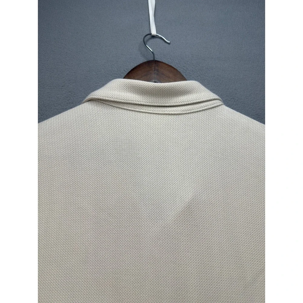 Banana Republic Summer Texture Transition Polo Shirt Regular XL Cream Cotton